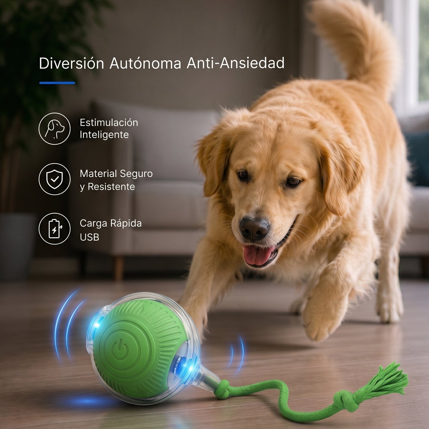 PELOTA INTERACTIVA PARA MASCOTAS